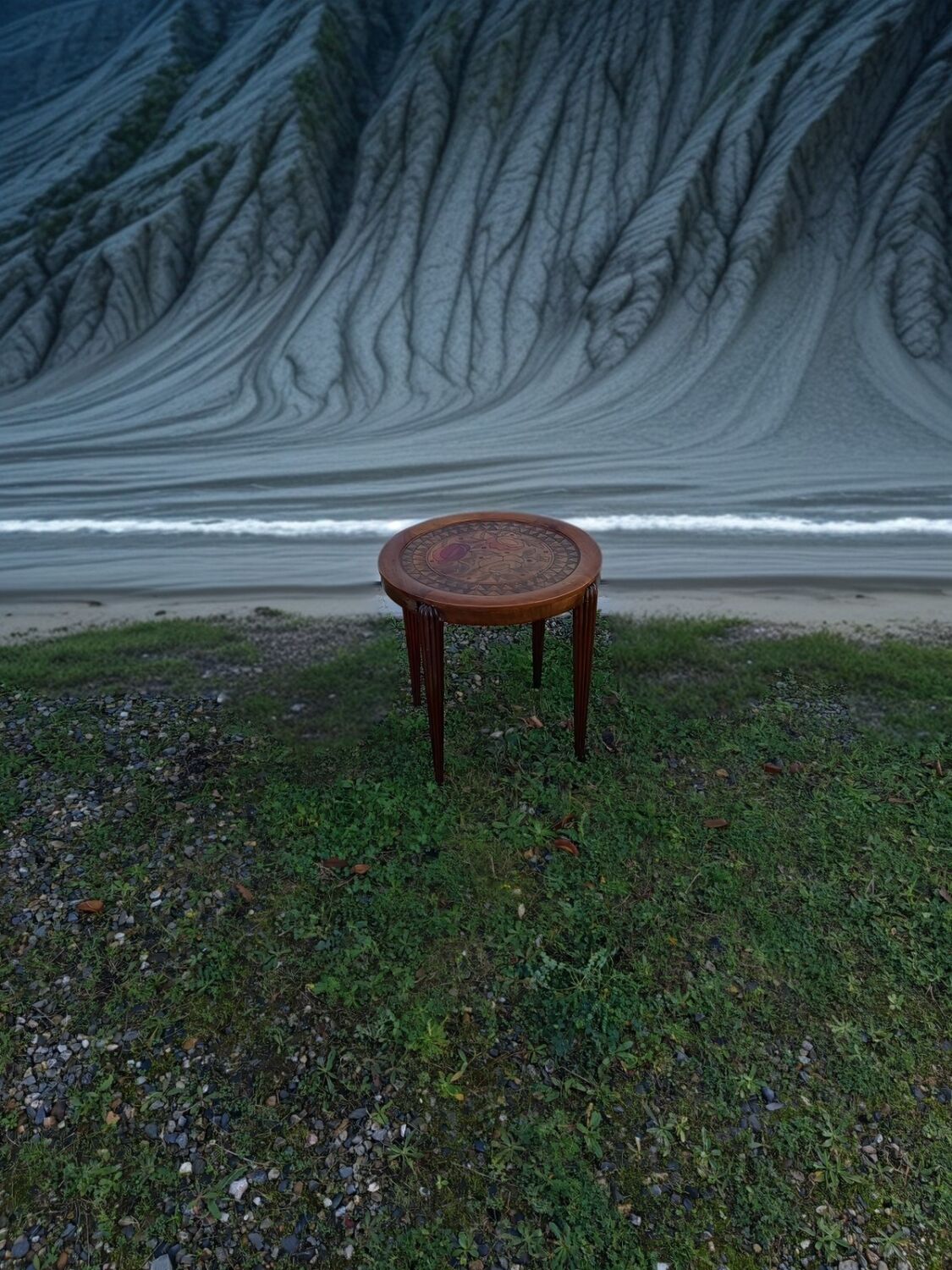 Table d’appoint artistique signée Simone – Pièce unique, années 50