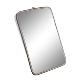 Vintage silver barber's mirror 20cm x 13cm