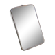Miroir de barbier argenté 20cm x 13cm