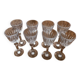 Verres à liqueur en cristal
