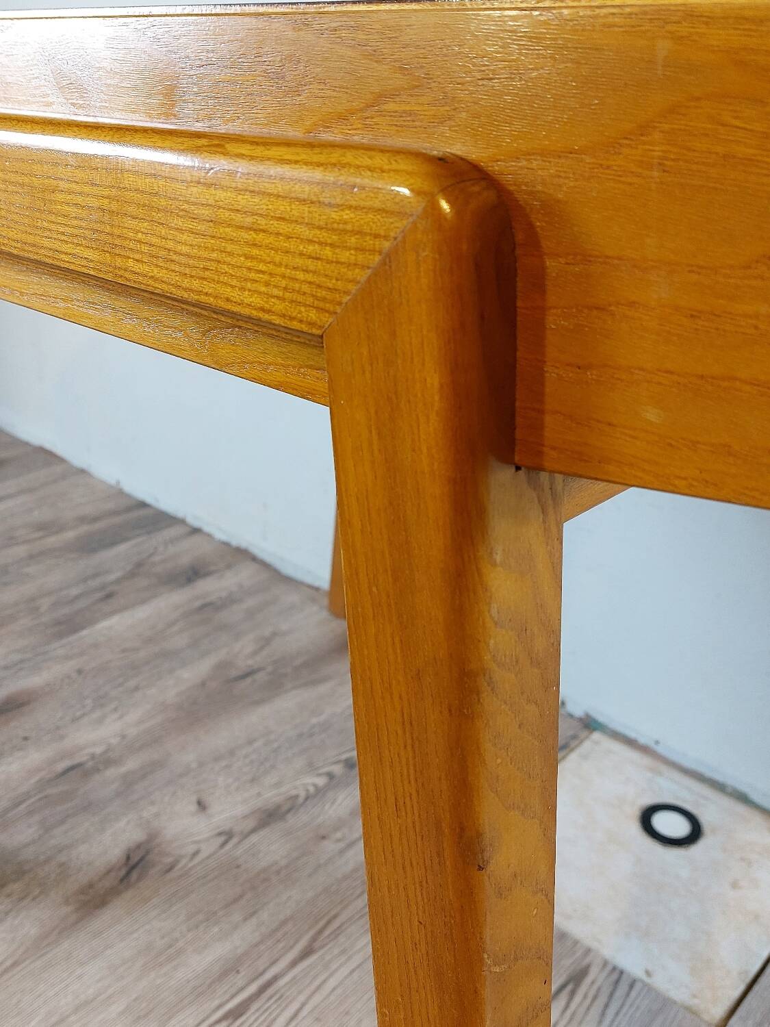 Table extensible en ronce de noyer, Vintage Tchèque 1960s