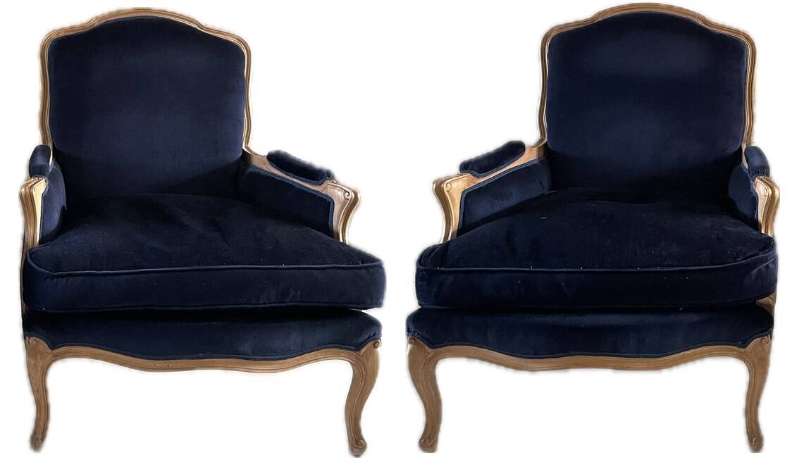 bergère armchairs