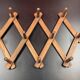 Coat rack, Wooden Accordion Hat Rack approximately 52 x 24 x 8 cm