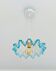 Blue vintage pendant lamp