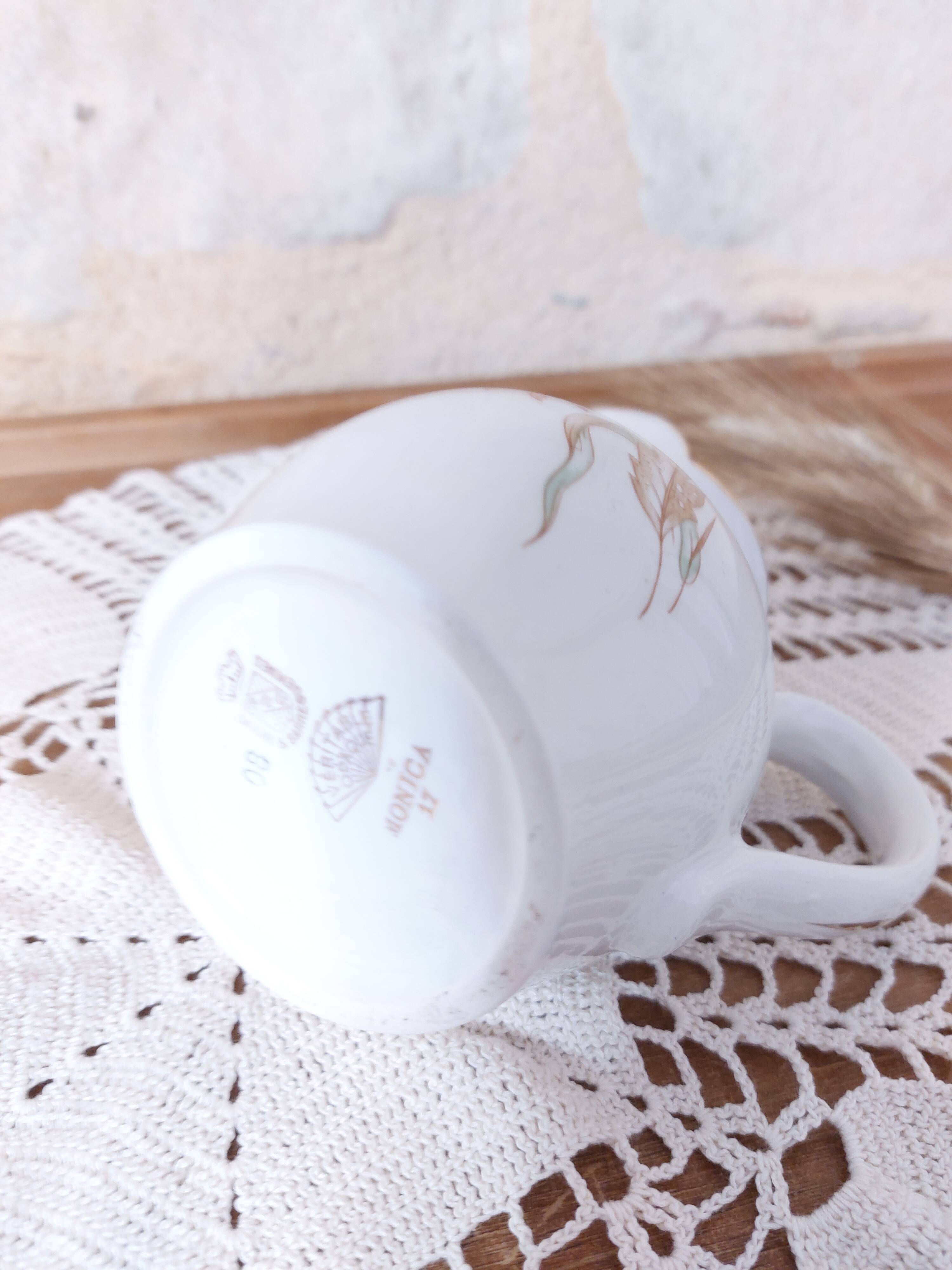 Digoin & sarreguemines monica milk jug, 1950s