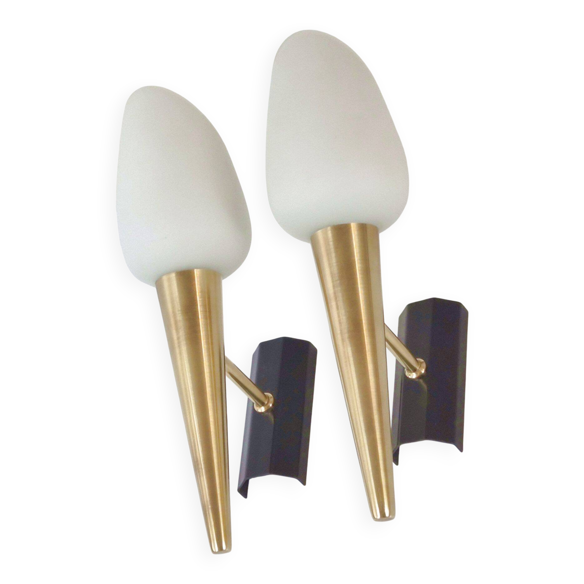 Pair of vintage wall lights from the 1950s.