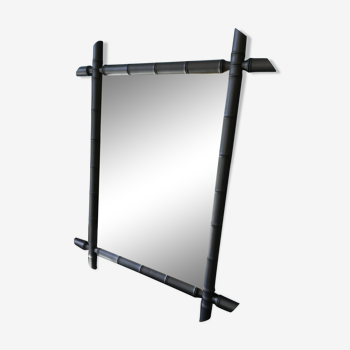 Miroir bambou noir 61x78cm