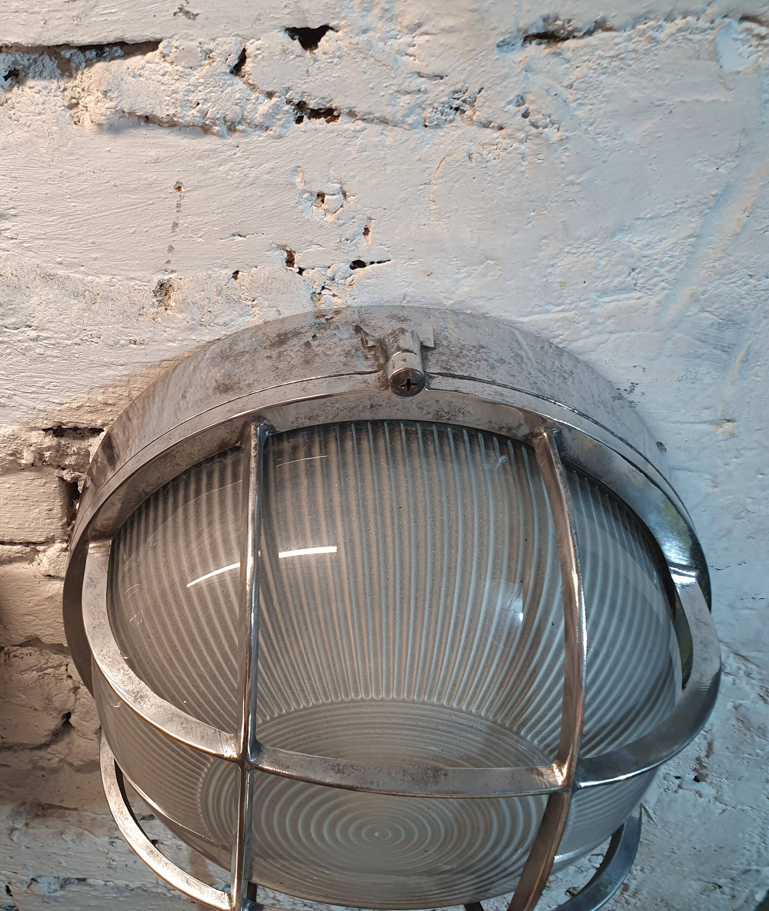 Hublot industrial wall light 1970