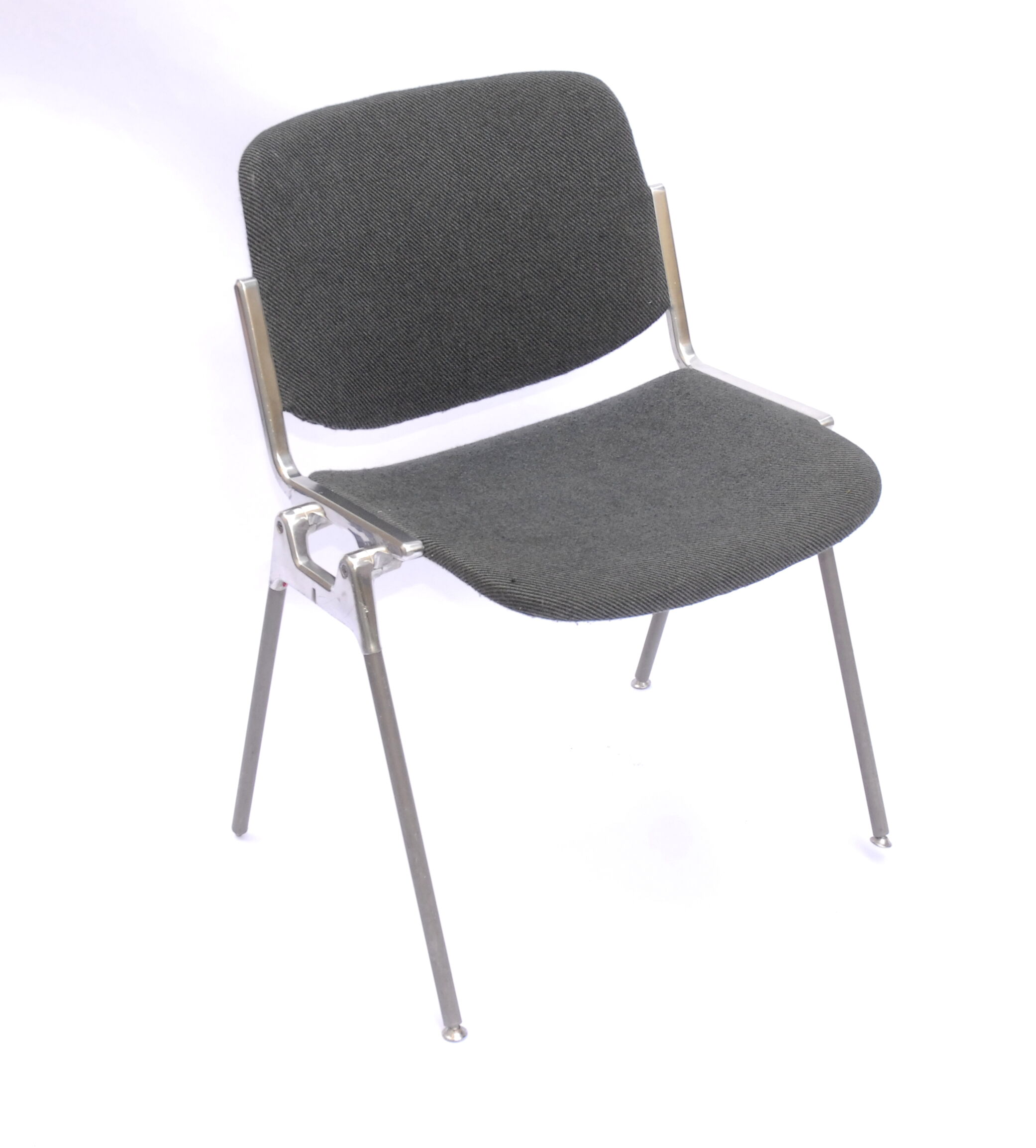 Giancarlo Piretti DSC 106 chair for Castelli with grey fabrics - 60-70