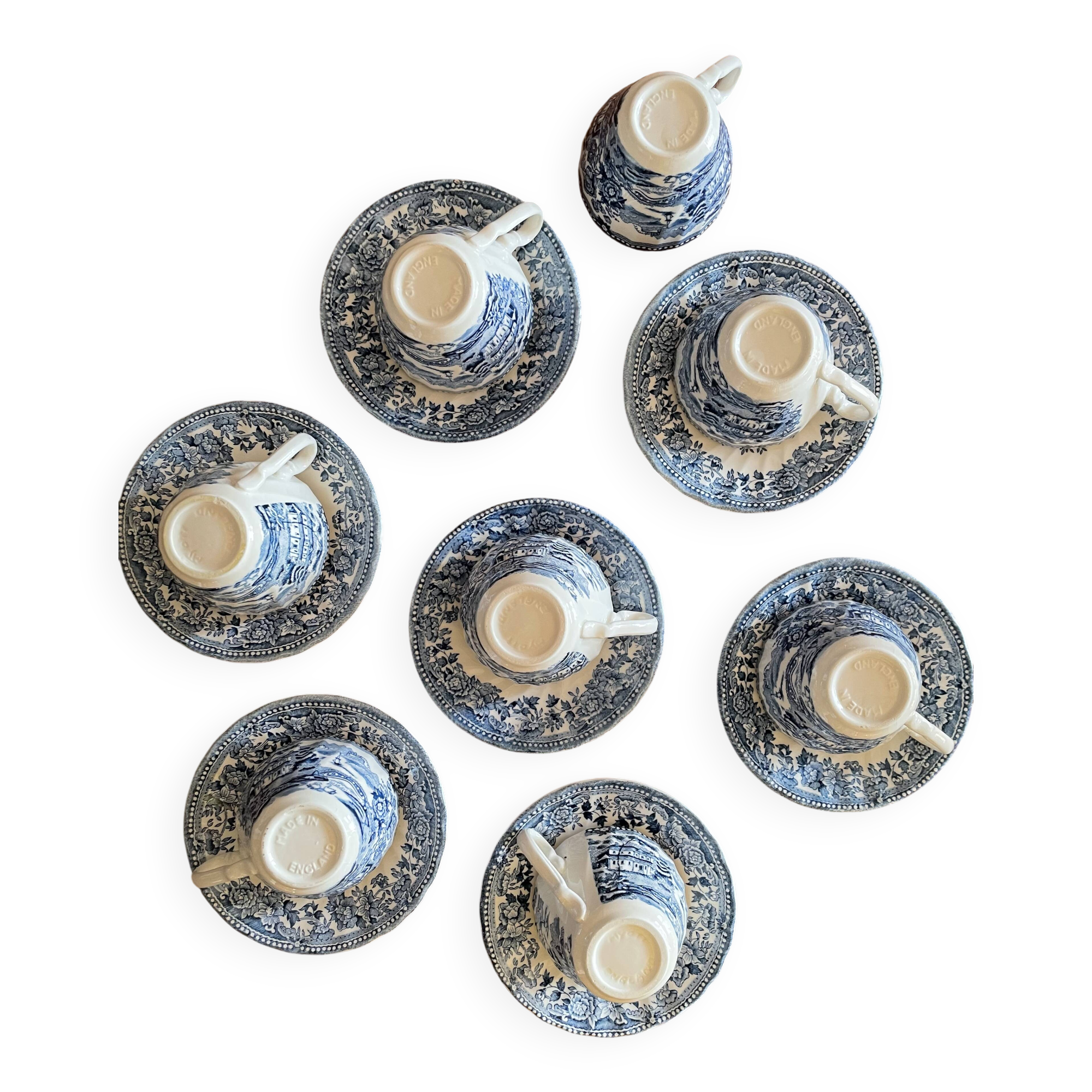 Service à café anglais Staffordshire