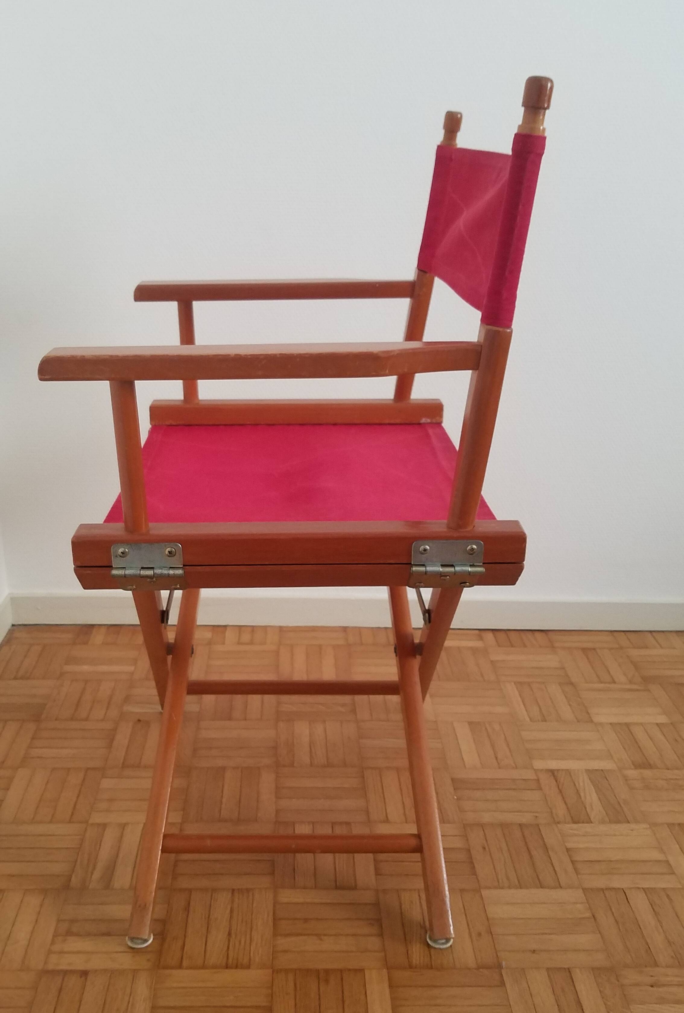 Vintage folding director's chair