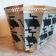 indoor planter made of painted sheet metal