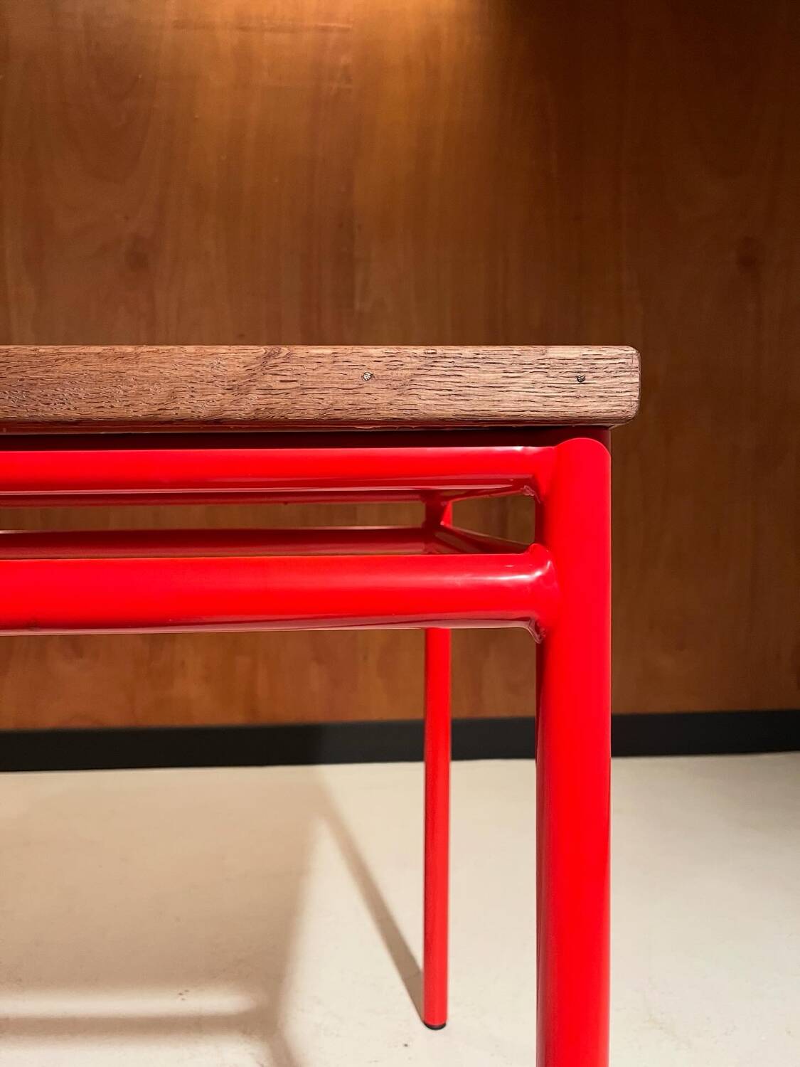 Custom dining table "steel and earthenware"