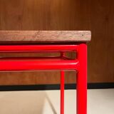 Custom dining table "steel and earthenware"