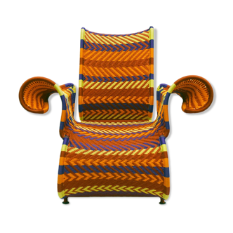 Afrika metal and polyethylene armchair 2000s