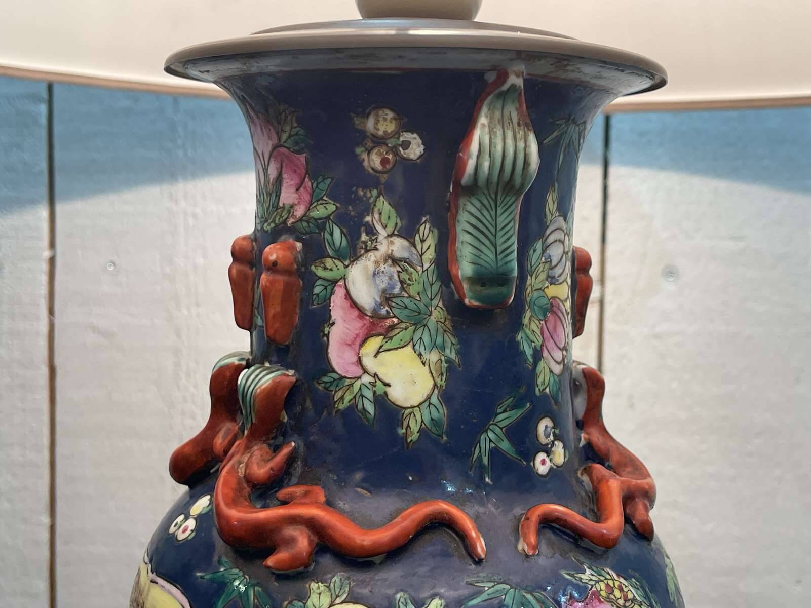 Chinese porcelain lamp from the early 20th century