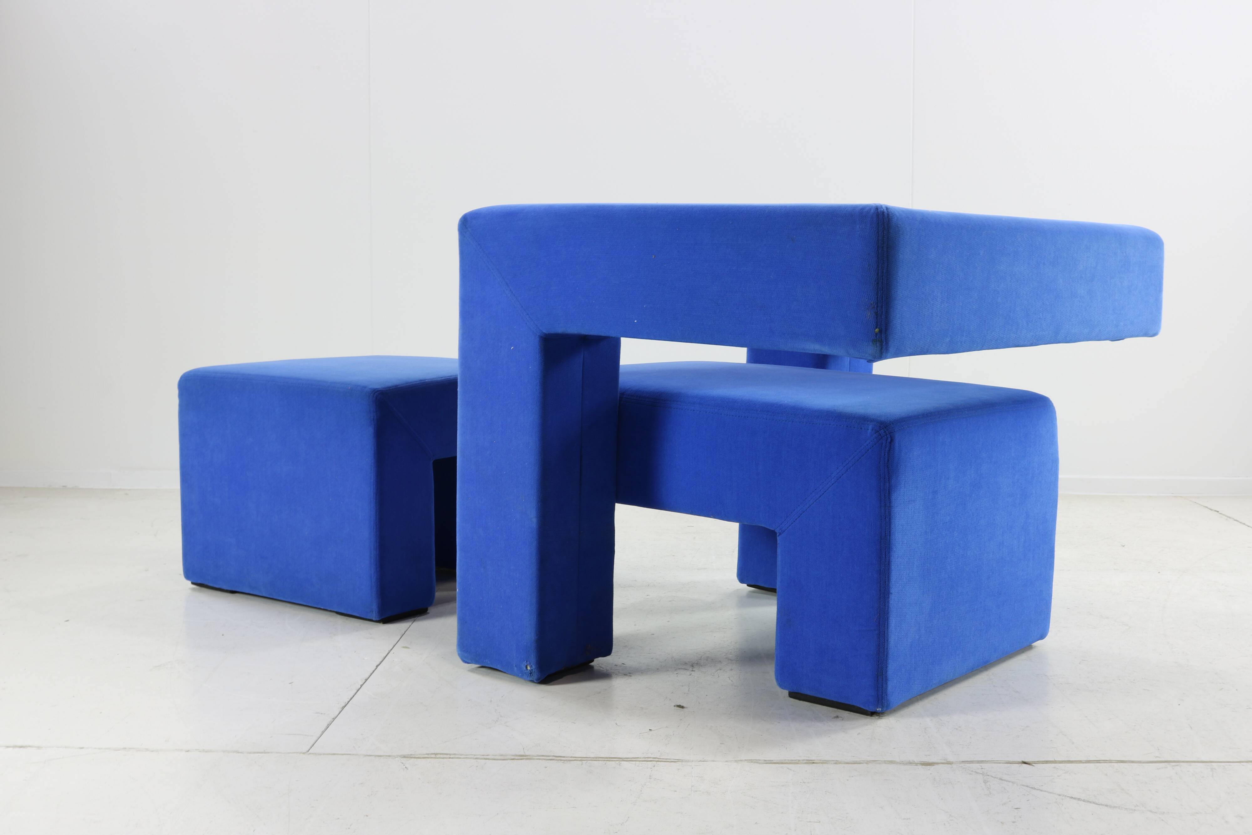 Nineties design seating group by Fabian van Severen for Gelderland