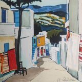 MEDITERRANEAN LANDSCAPE - HANDSIGNED LITHOGRAPH - JEAN-CLAUDE QUILICI - 99/100