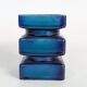 Cari Zalloni vase for Steuler, model 5101, Blue Space Age Ceramic