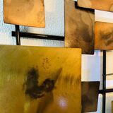 Brutalist wall art / bed head piece