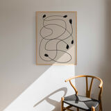 Abstract lines giclee art print, 50x70