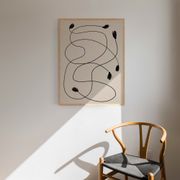Abstract lines giclee art print 50x70
