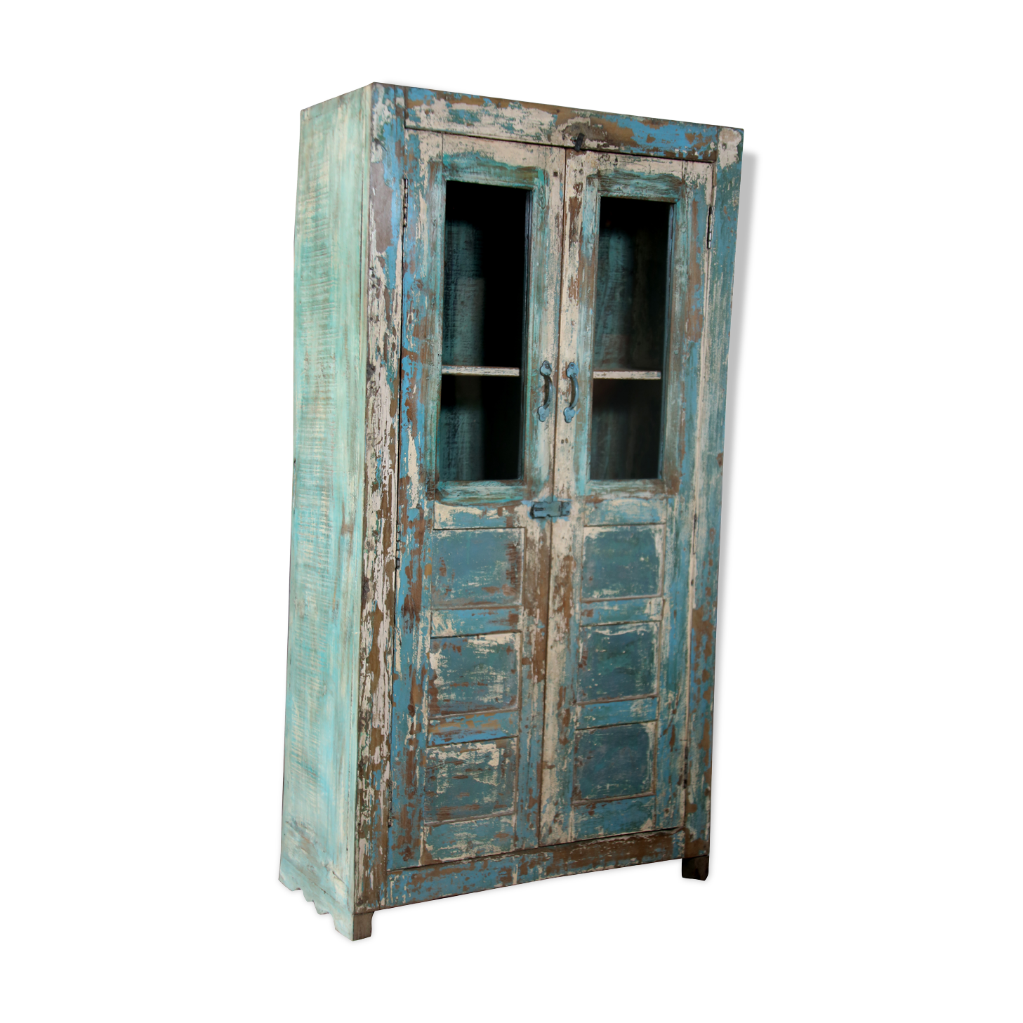Old croeselier - Burmese teak cabinet