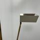 70s design floor lamp, brass and travertine, Hollywood Regency