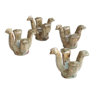 Set de 4 coquetiers poule