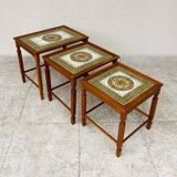 Danish nesting coffee table 1960