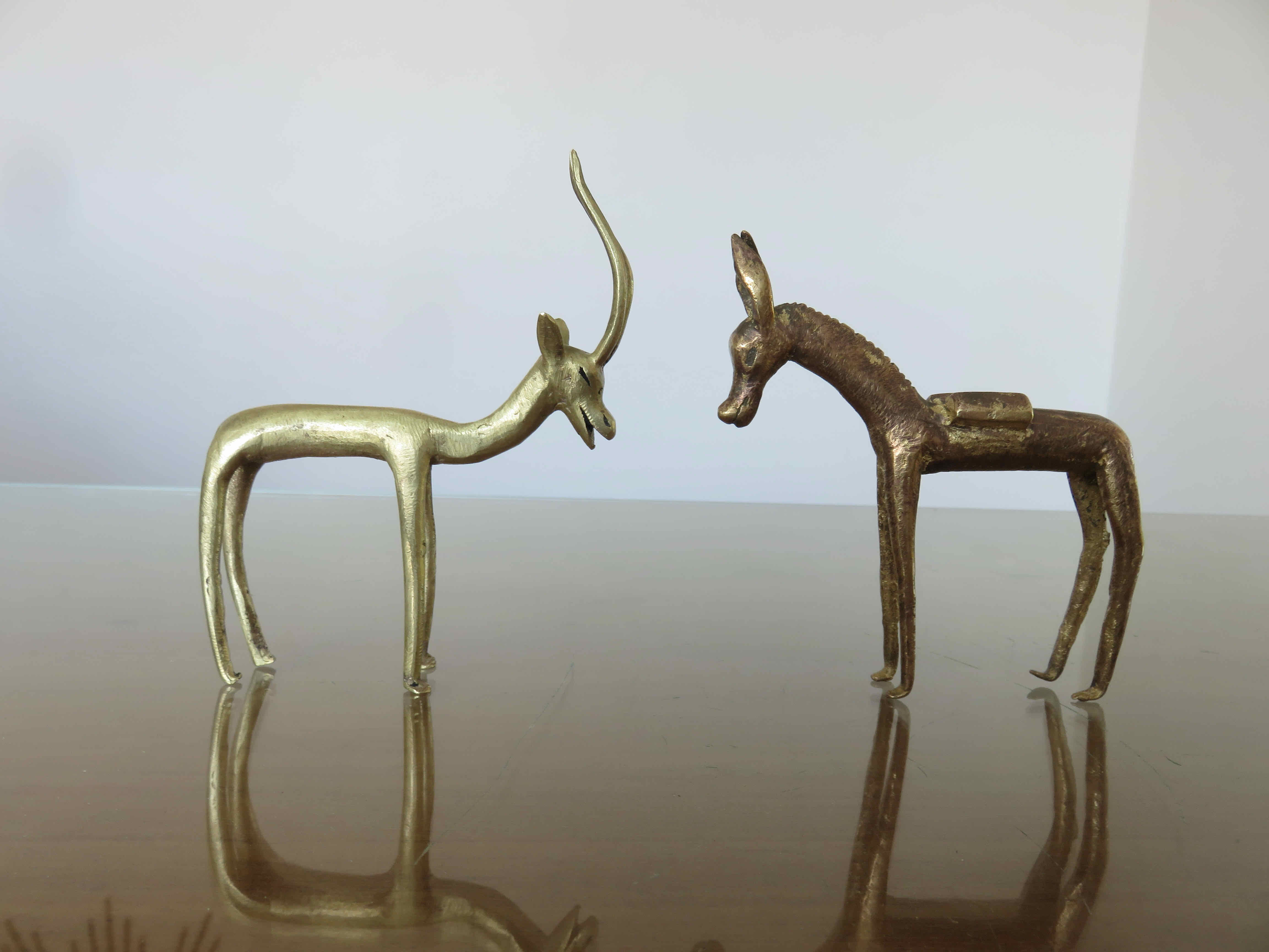 Brass ane and gazelle 70s