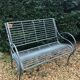 Iron garden bench