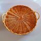 Woven rattan plateau 1960