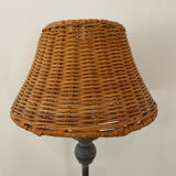 Vintage wood and metal lamp 1980.