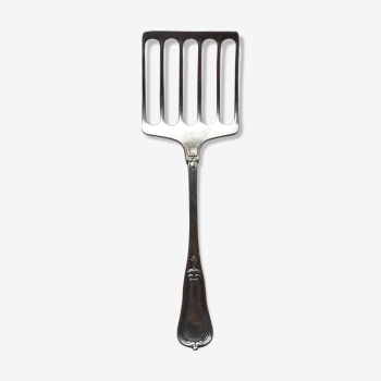 Asparagus serving shovel, silver metal