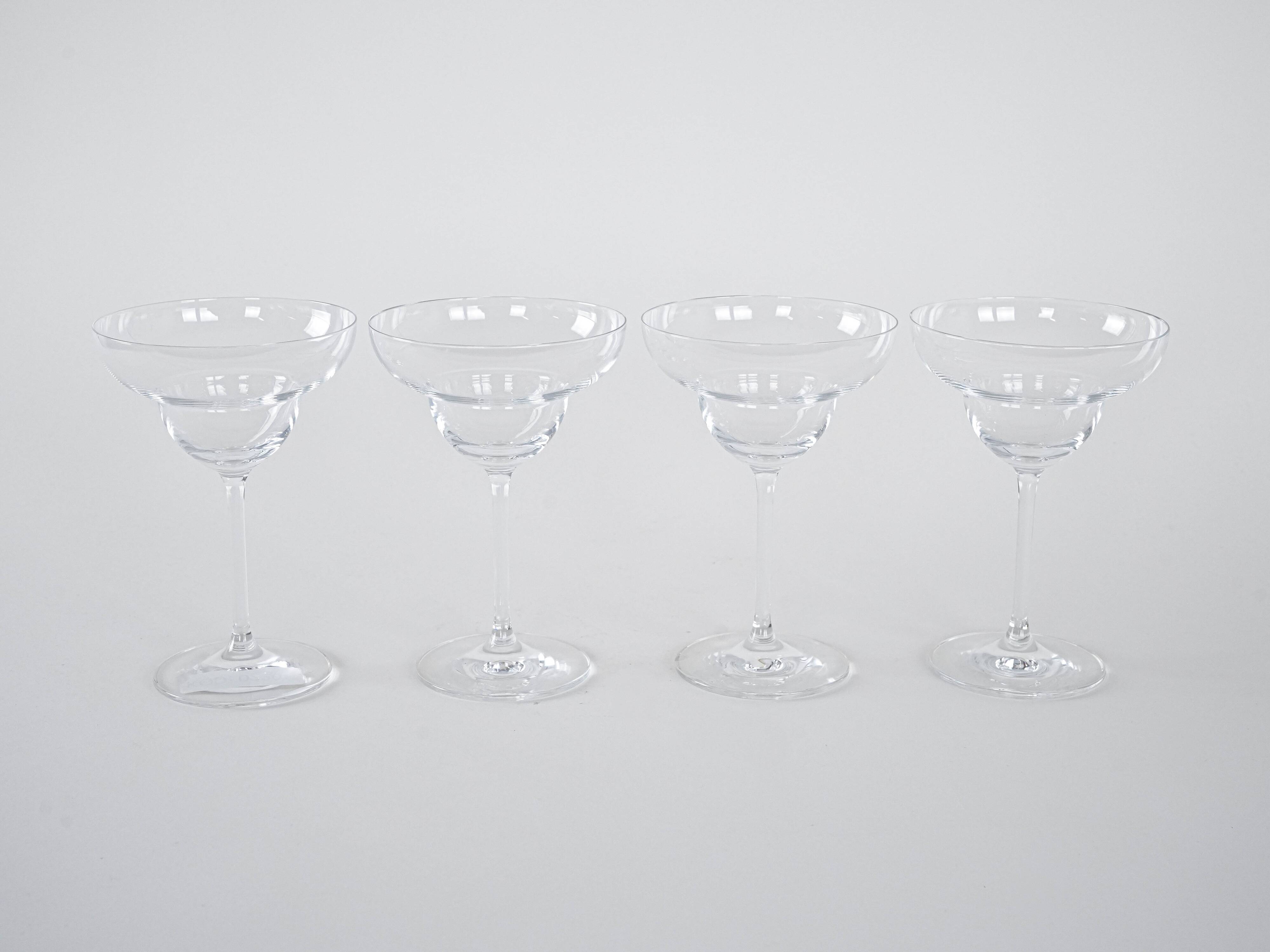 Set of margarita glasses, Danish design, 1970s, manufactured in Denmark