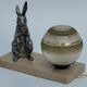 Old bedside lamp art deco nightlight rabbit dlg benjamin rabier