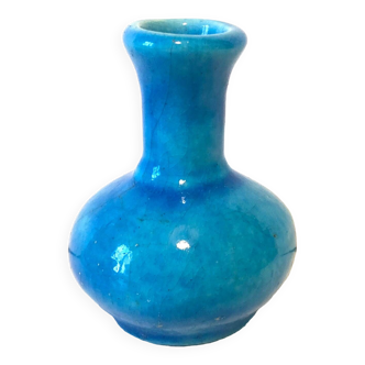 Egyptian Blue Ceramic Vase