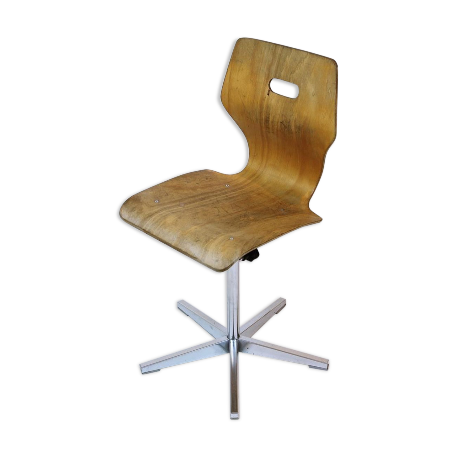 Swiss made height adjustable childrens school chair by Embru, 1960