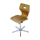 Swiss made height adjustable childrens school chair by Embru, 1960