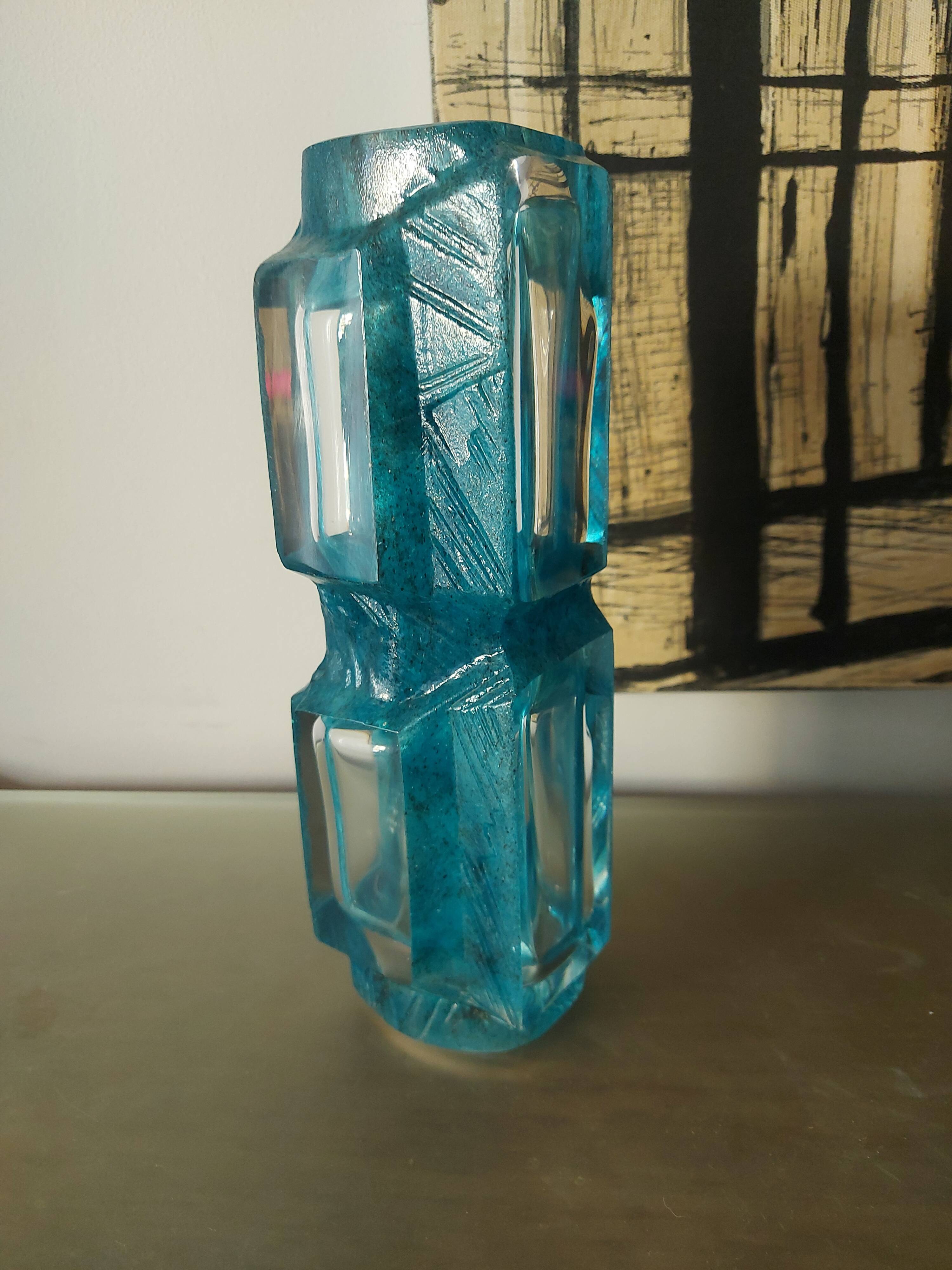 Daum vase Argos model by César Baldaccini, 70s