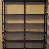 Bookcase twisted wood shelf removable coil