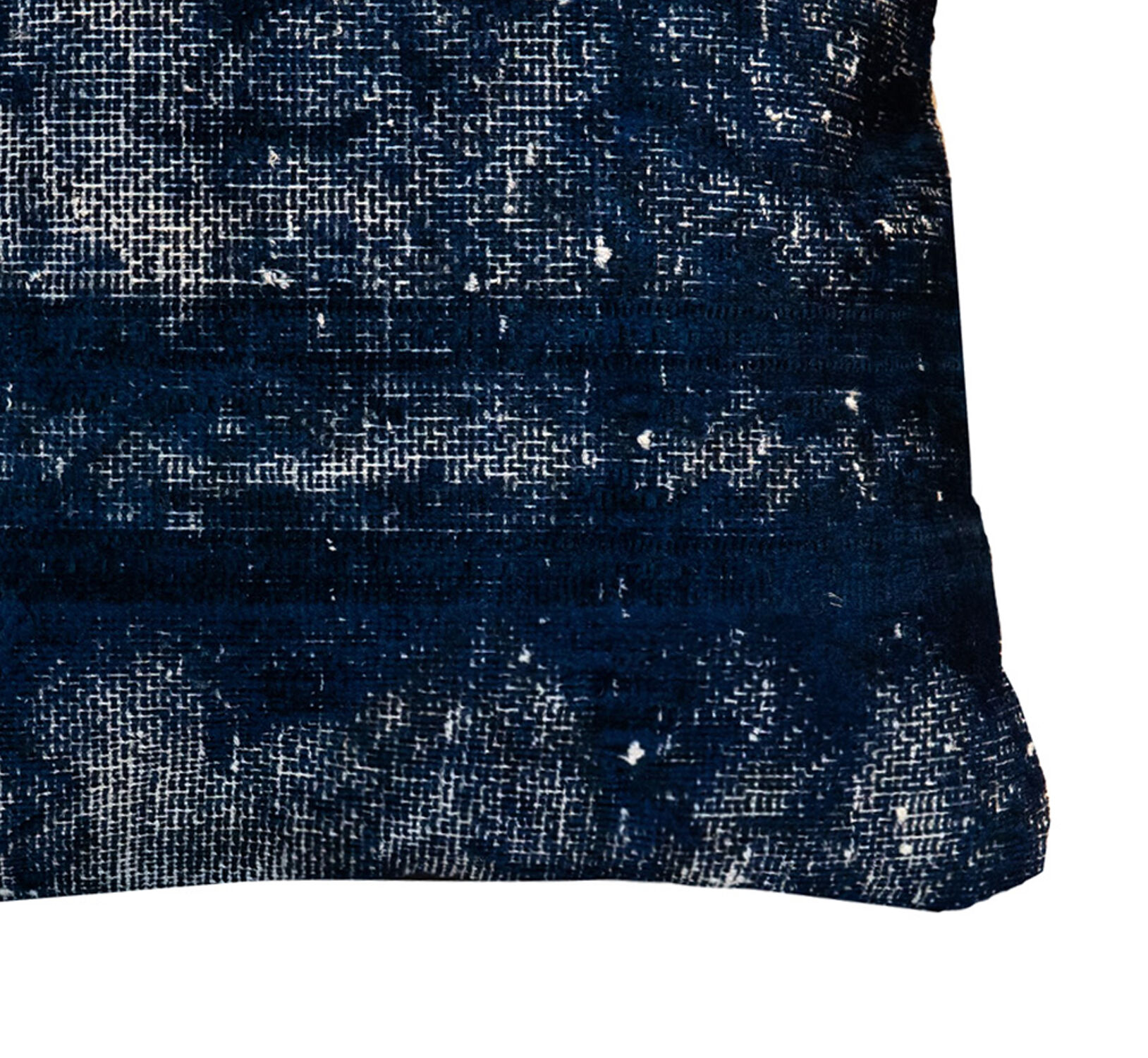 Handmade Blue Wool Cushion Cover