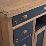 Vintage high sideboard in solid oak