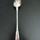 Silver metal serving spoon