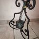 Vintage wrought iron chandelier
