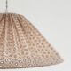 Openwork conical-shaped suspension "Malala broderie anglaise"