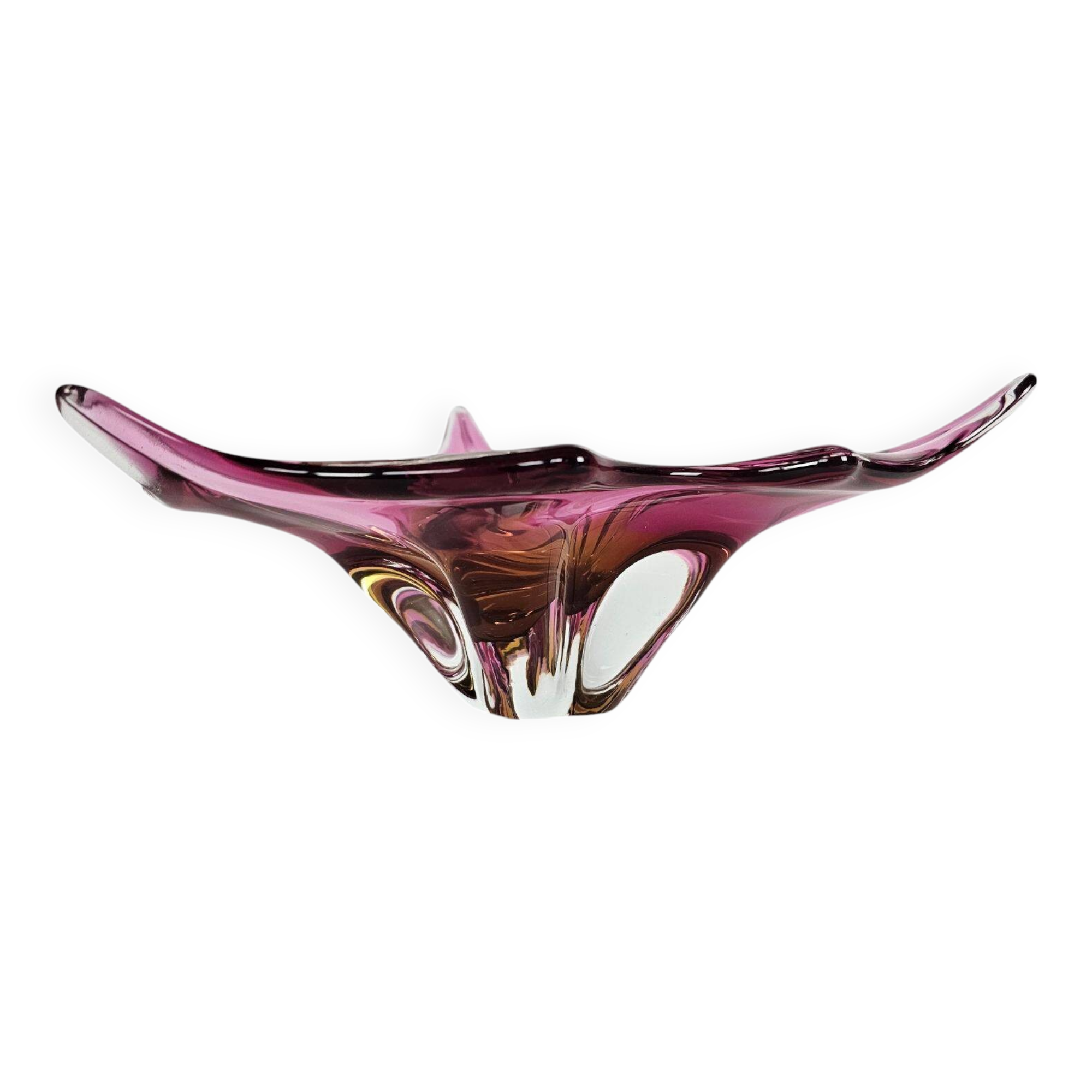 Egermann - Bohemian - Friedrich Egermann -  vase - signed - 1960's