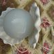 Ceramic and opaline shell lamp France 1970