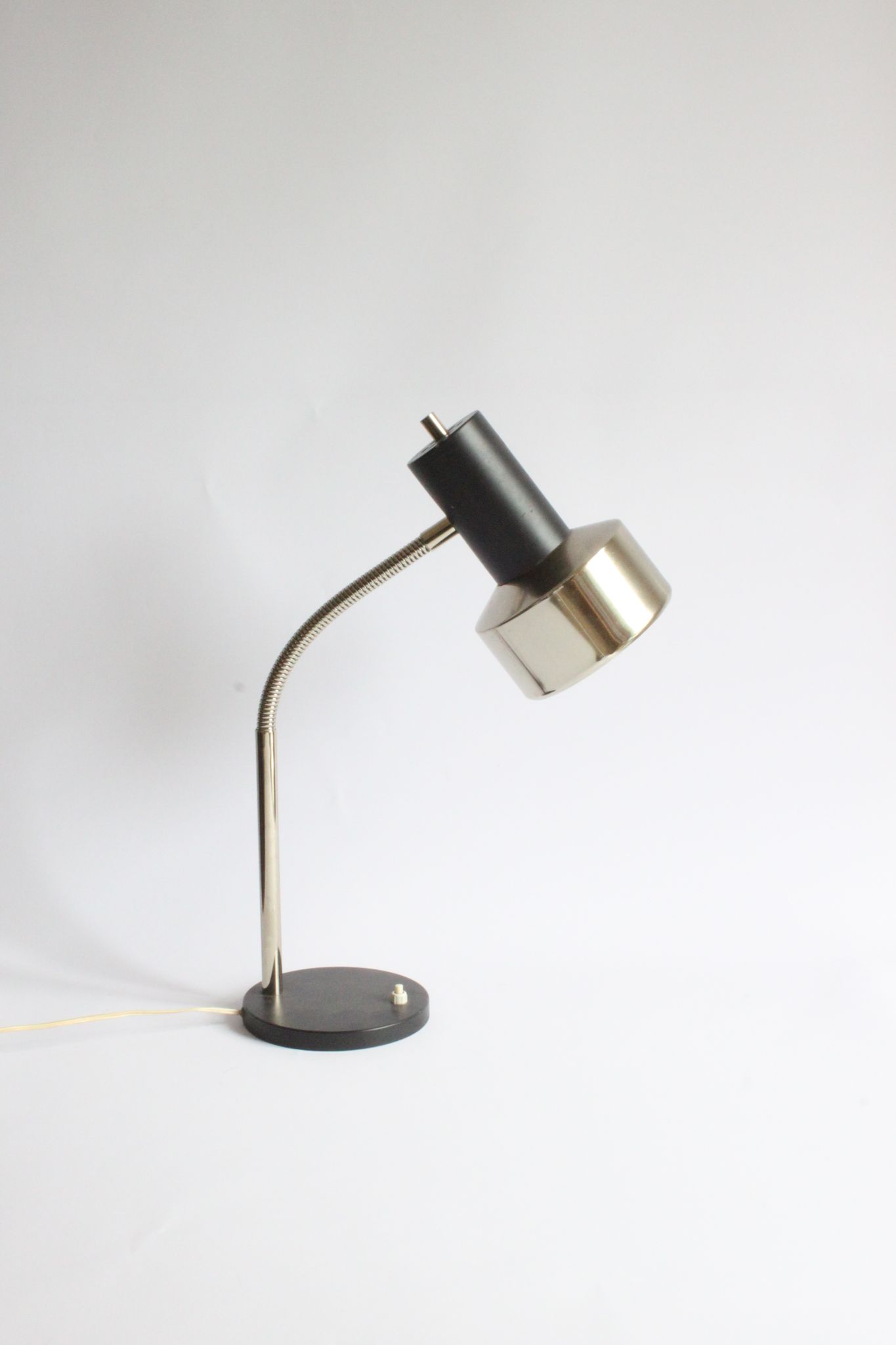 Gooseneck Copper Desk Lamp by Massive Belgium 1960s